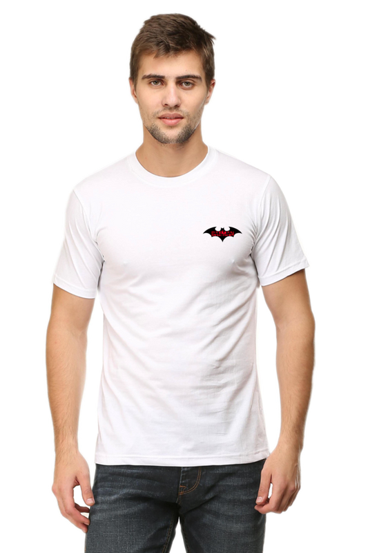 Batman Classic Dual-Tone T-Shirt – White & Lavender Charm